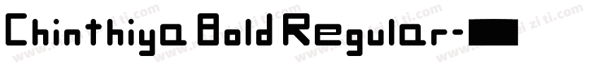 Chinthiya Bold Regular字体转换